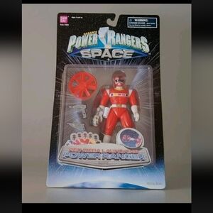 Vintage 1998 BANDAI Mighty Morphin Power Rangers In Space Red Mega Launching NIP